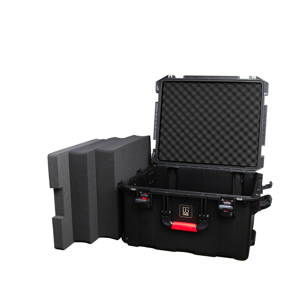 KING SIZE | Большой ударопрочный кейс с выдвижной ручкой и колесами | DGCASE@60-06 | Внутр. размеры 550*450*295мм