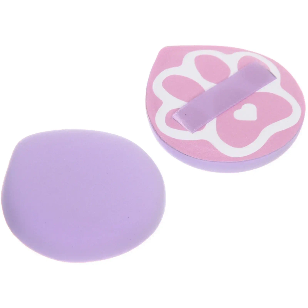 Спонжи для макияжа 2шт фигурные «FRIDA», лапки, цвет розовый, 14,2*7,6см