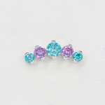 Prium tops with colored gems