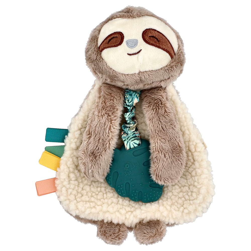 itzy ritzy, Itzy Lovey ™, Plush Lovey с силиконовым прорезывателем для зубов, от 0 месяцев, для праздника, 1 прорезыватель для зубов