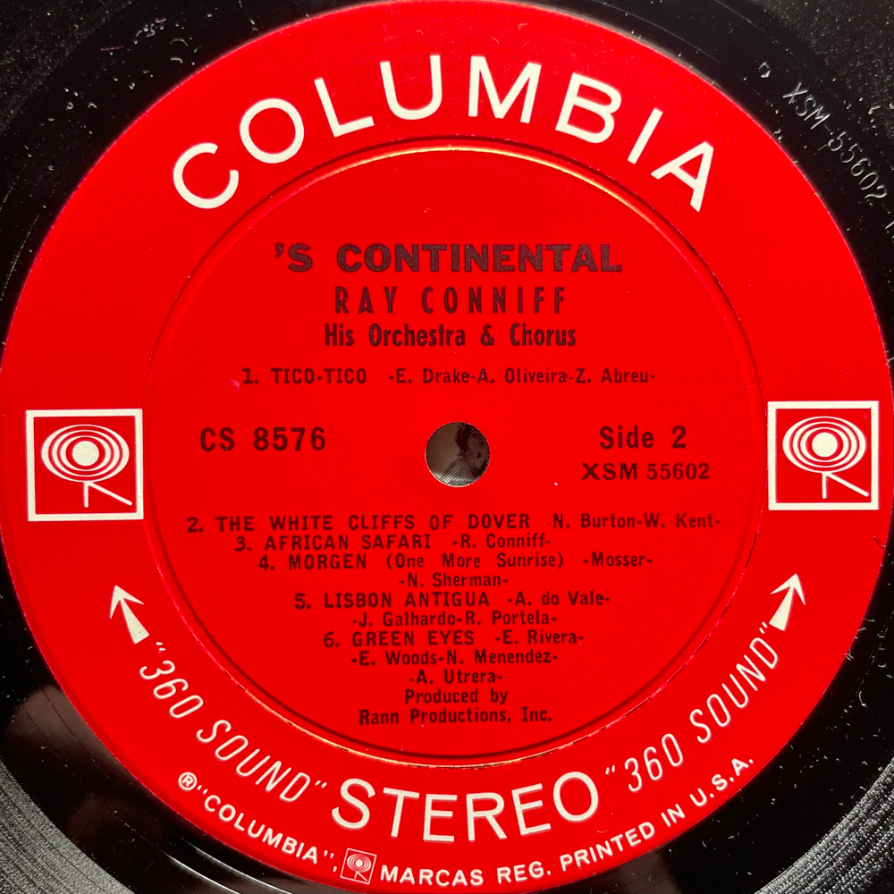 Ray Conniff His Orchestra & Chorus- 'S Continental (США 1962г.)
