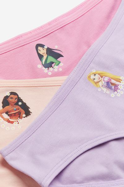 H&M Набор из семи хлопковых трусов, розовый