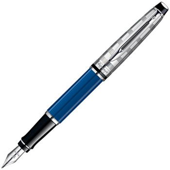 Перьевая ручка Waterman Expert 3 DeLuxe Obsession Blue CT перо F (1904580)