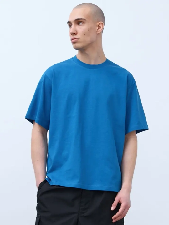 Футболка оверсайз (синий) 230 г