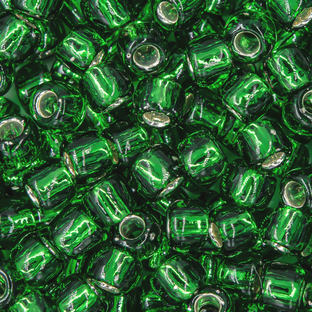 Японский бисер TOHO Round 6/0 (№27B), с внутренним серебрением, прозрачный