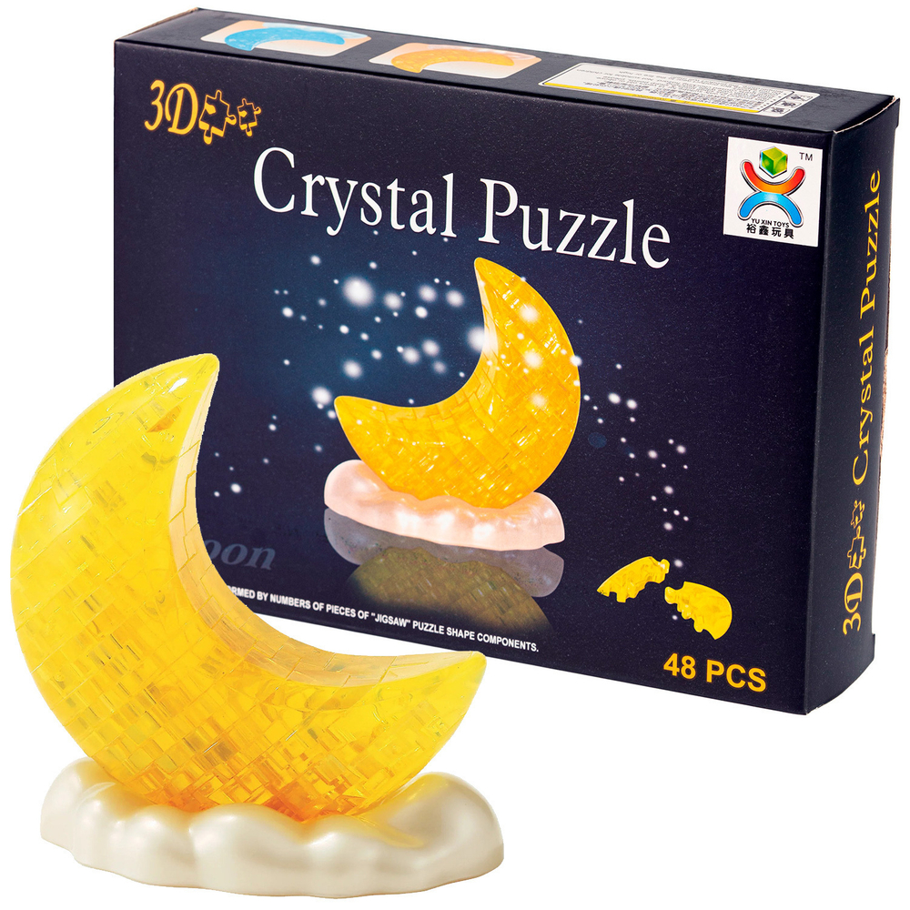 3D-Пазл Луна-Полумесяц Желтая, Crystal Puzzle