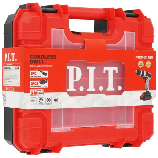 Аккумуляторный шуруповерт PIT PSR18-D1