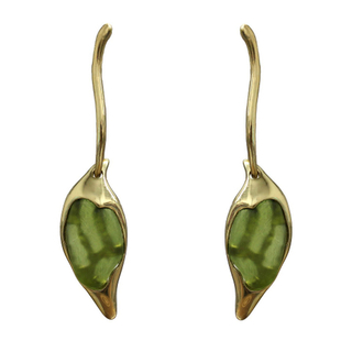 Серьги Лист
