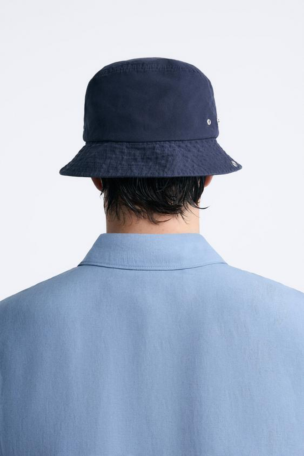 ZARA ПАНАМА ИЗ ХЛОПКА, ТЕМНО-СИНИЙ