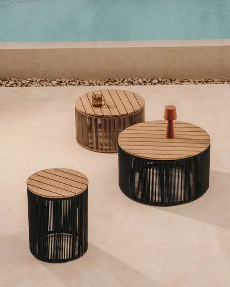 Журнальный столик Dandara Ø70х40 см черный