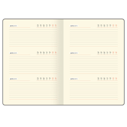 Еженедельник недатированный 9*16,5 см 64 л. БИДЖИ Бизнес грей (Wu_62169)