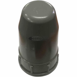 Колпак универсальный на баллон металл (силуминовый) серый