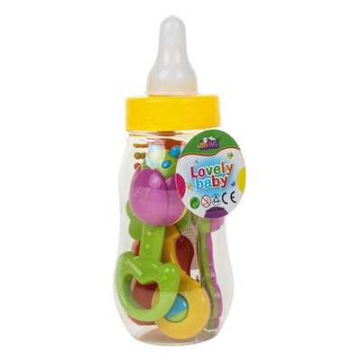 Набор погремушек 4шт, бутылочка 2828A-102