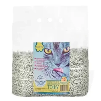 Наполнитель Чистое дело "Оригинальный" для кошачьего туалета, тофу