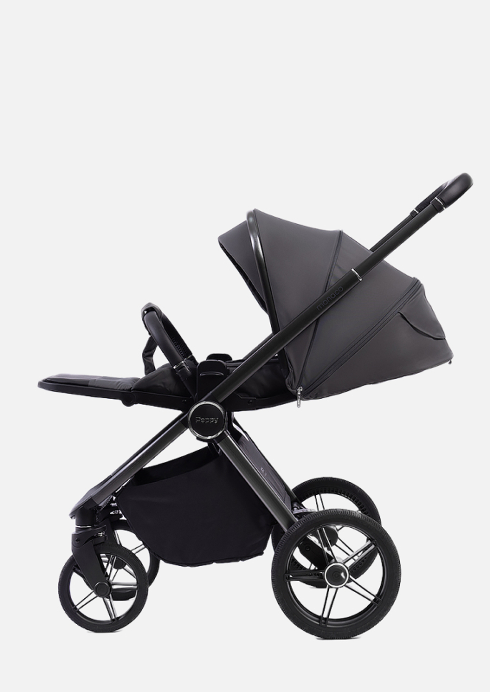 Peppy Коляска детская Monaco 2 в 1 Antrazit Графитовый