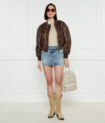 Куртка бомбер ANGELIQUE GUESS - коричневый(W5RL21 WGW40)