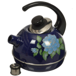 Чайник сталь, эмал, 3.5 л, свист, руч консоль, Рубин, С1599, син, T04/35/05/01/ 13/ 14/ 27/ 31