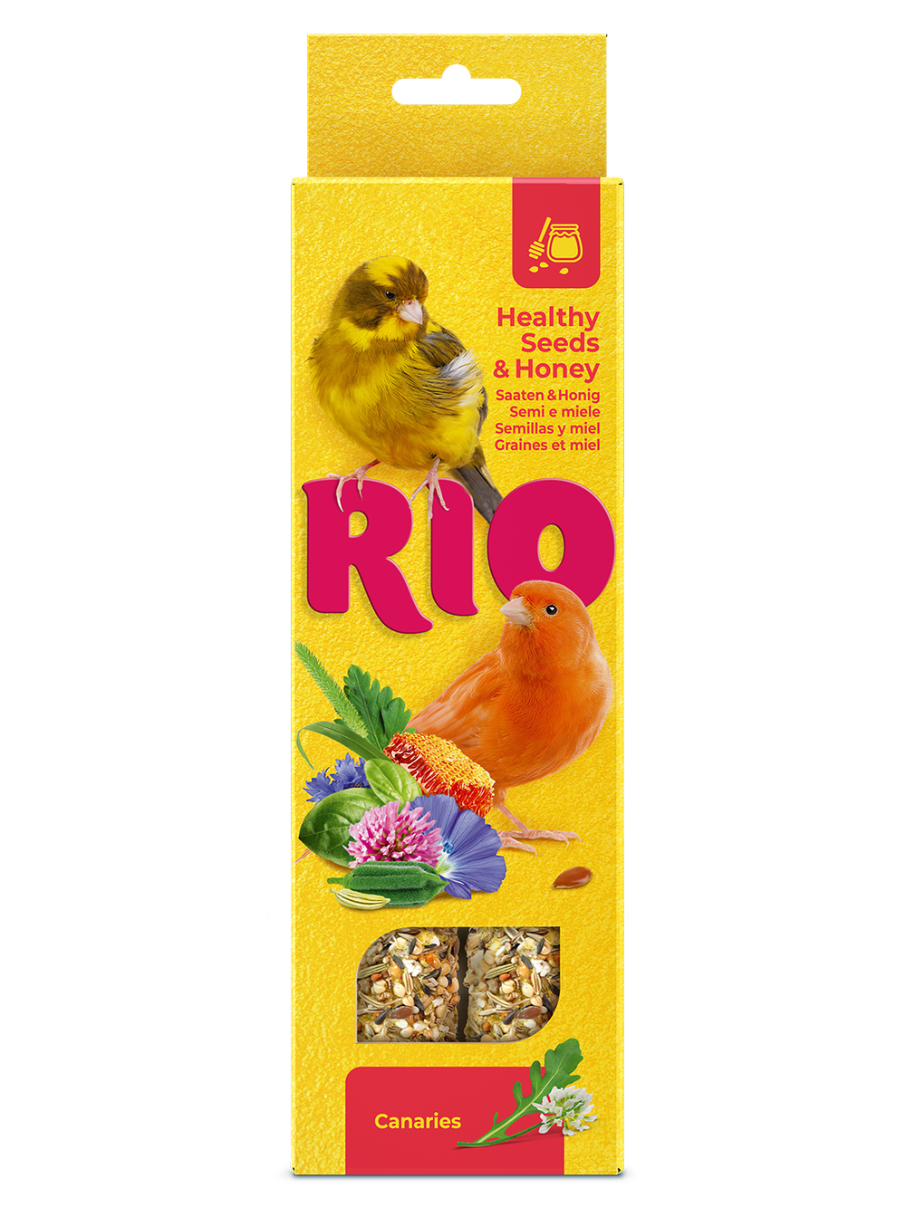 RIO (Рио) Палочки для канареек с медом и полезными семенами (2*40 г)