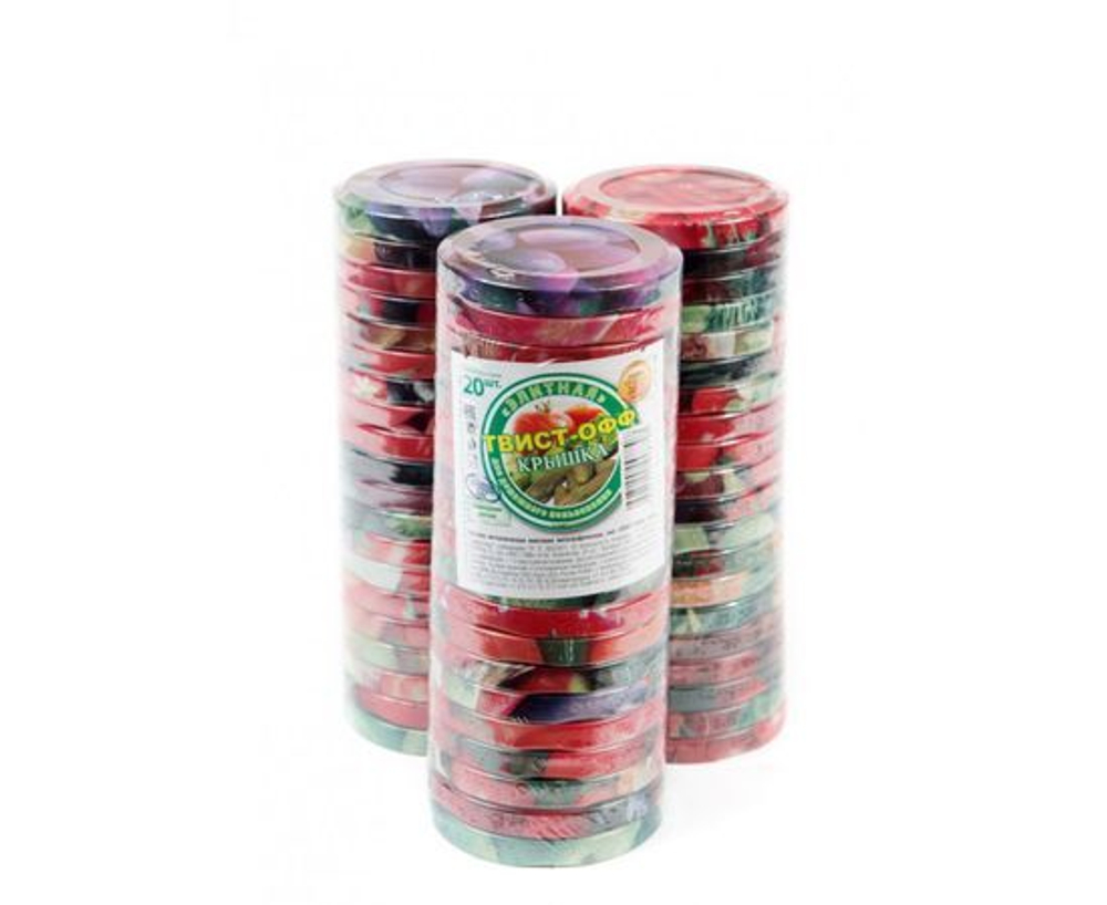 Крышки винтовые Твист-офф 66мм Элитная с картинкой 20шт