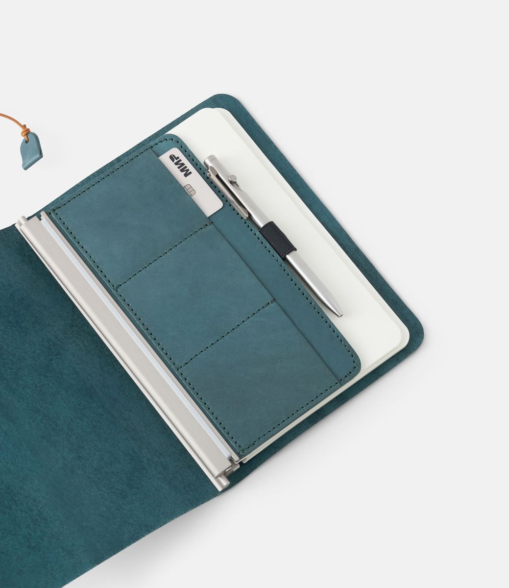 Antou Nota Work Leather Organizer Prussian Blue — органайзер для блокнота