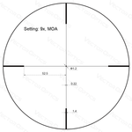 Оптический прицел Vector Optics ster JR. 3-9x40, сетка крест с точкой, 30 мм, широкоугольный, без подсветки (SCOM-35P) под мелкашку