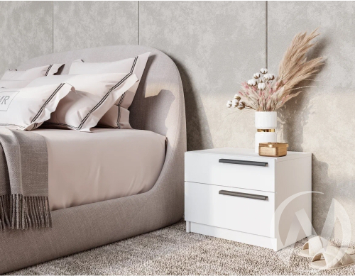 Тумба прикроватная ТБ-12 МС Айрон (белый)