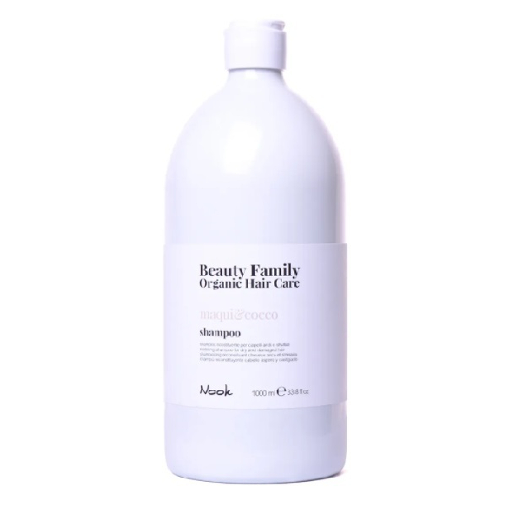 Шампунь восстанавливающий для сухих и поврежденных волос Nook Beauty Family Shampoo Maqui&Cocco 1000мл