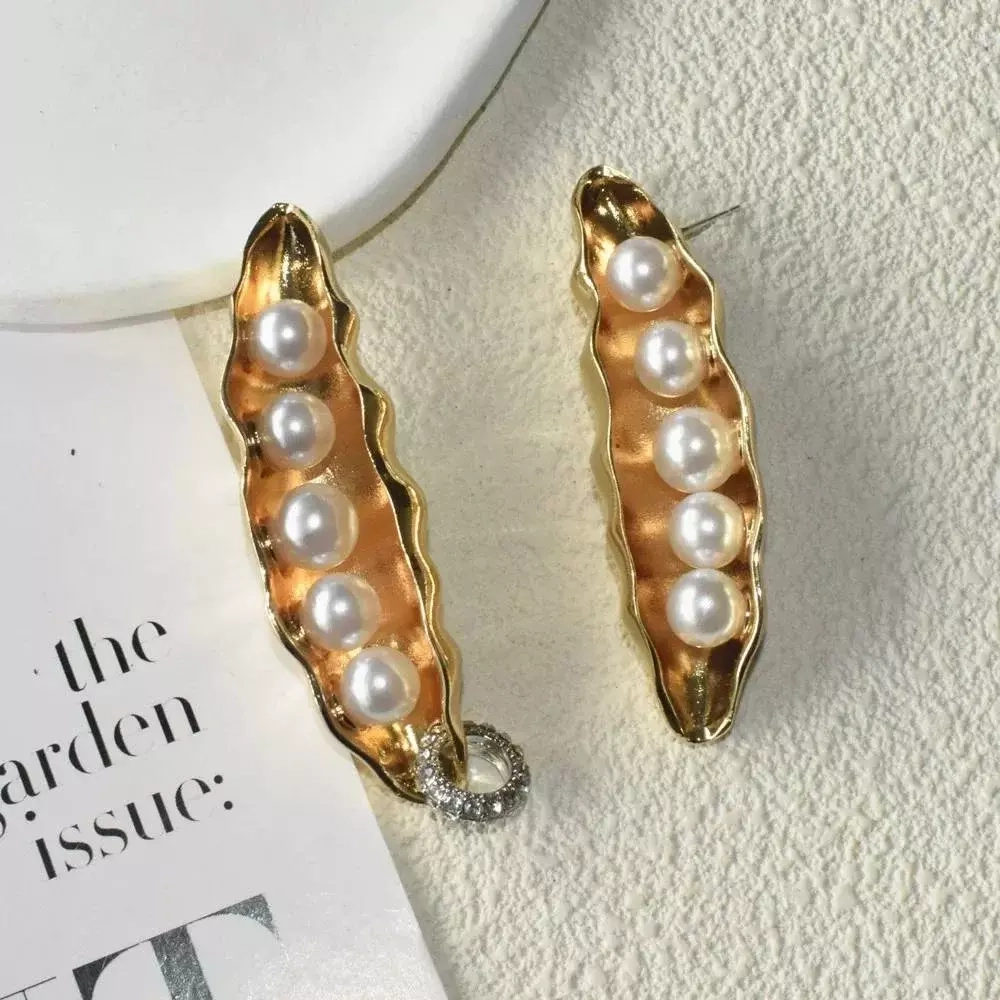 Серьги золотые Горошек, Золотые