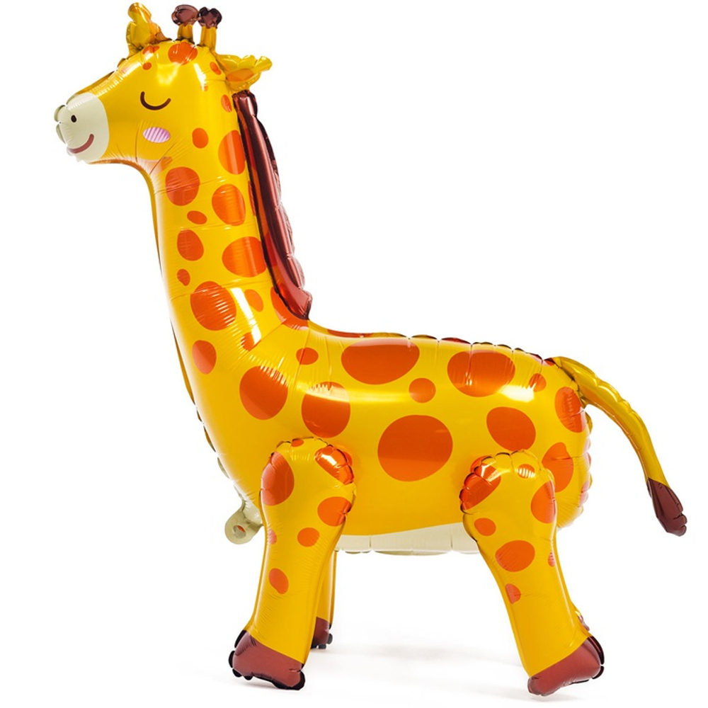 Шар Фольгированный Жираф (Оранжевый)