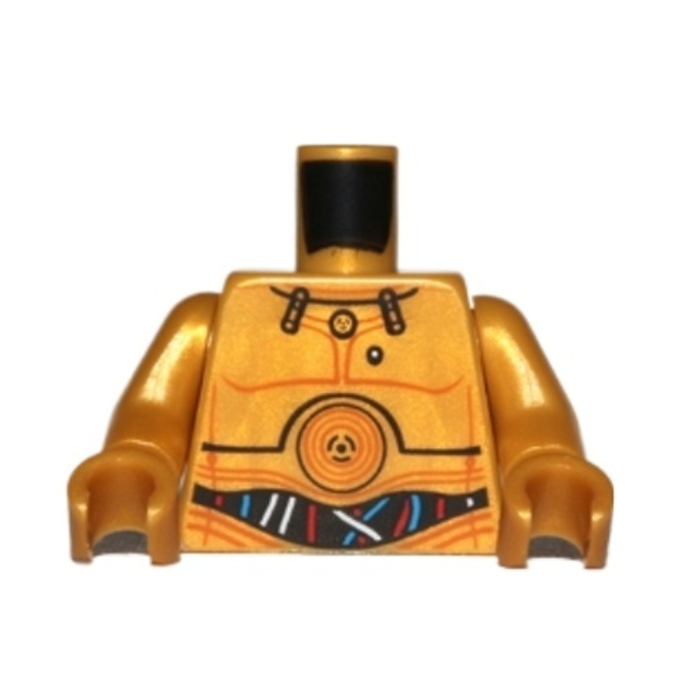 Торс SW C-3PO с узором из синих, красных и белых проводов 973pb1049c01