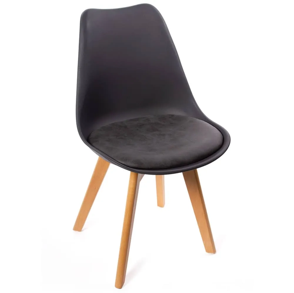 Комплект из 4-х стульев Bradex Home Eames Bon чёрный