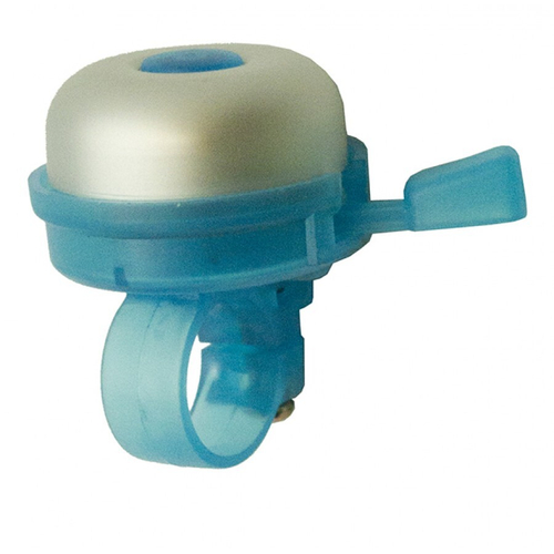 Звонок алюминий/пластик D50мм серебро-голубой