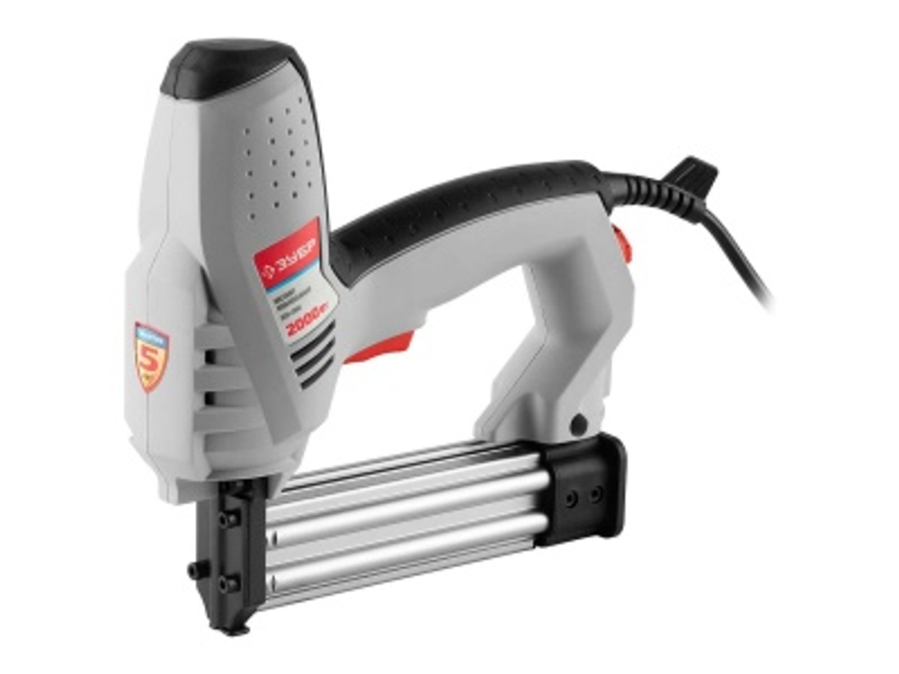 Степлер металлический ЗУБР ЗСП-2000 скоба 15-25мм гвоздь 15-30мм 2000Вт