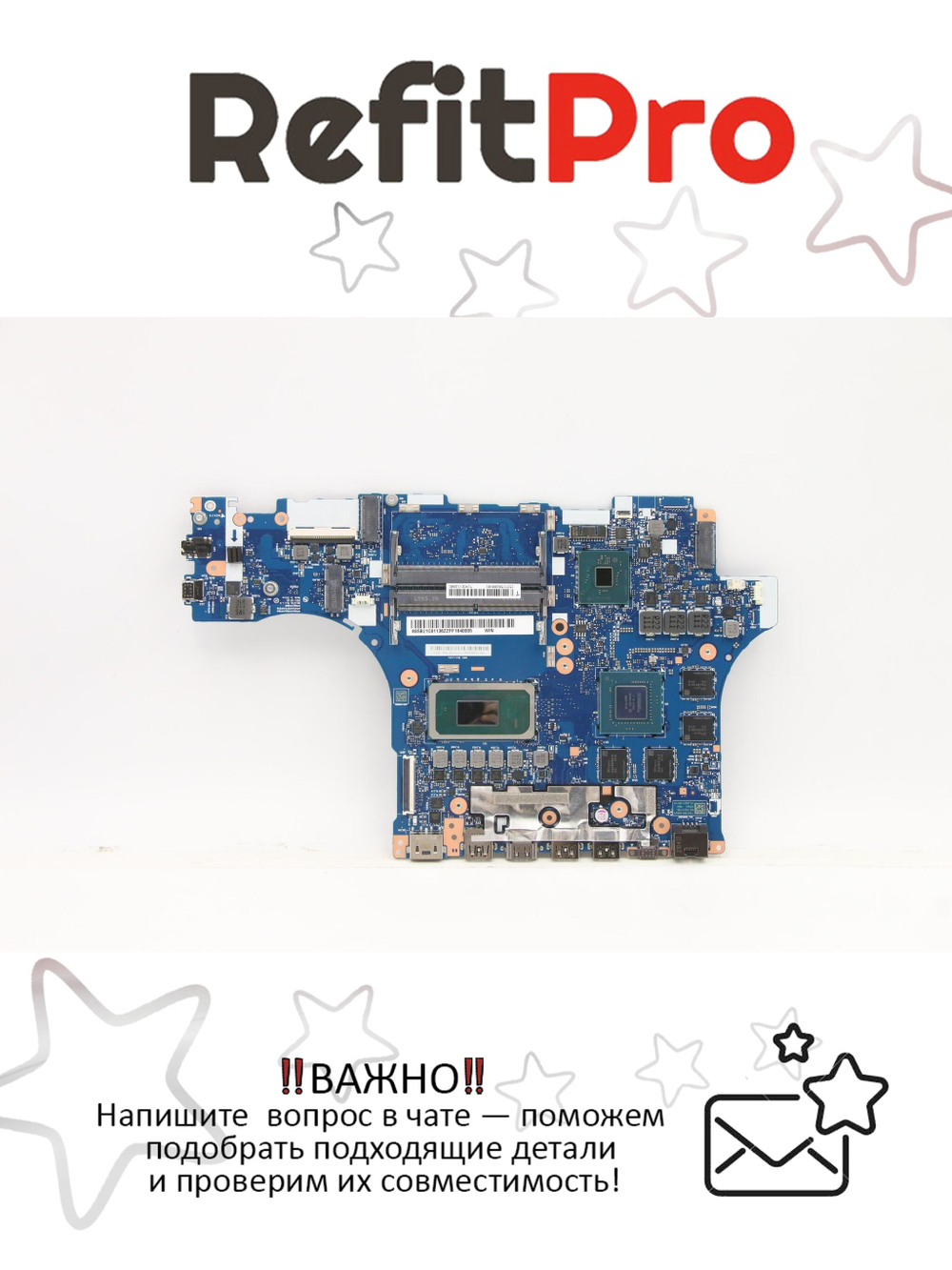 Материнская плата для ноутбука Lenovo Legion 5-15ITH6 L82JK WIN i5-11400H RTX3050TI RM (5B21C81136), оригинал