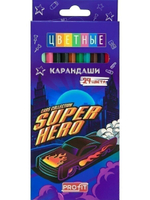 Карандаши 24цв. "Машины супергероев" (Проф-пресс)