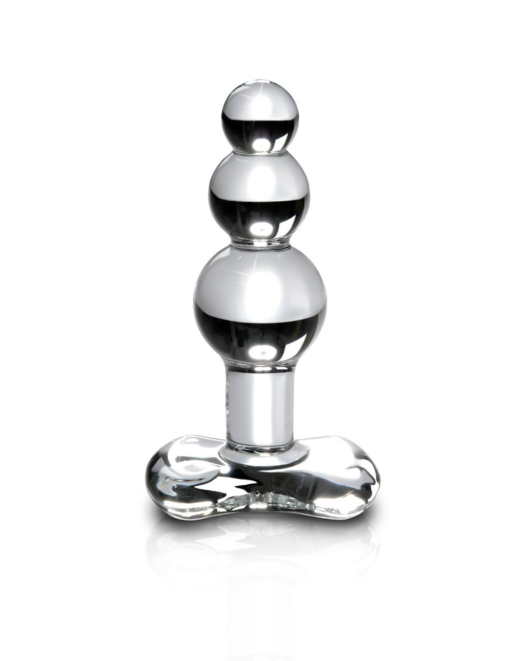 Анальный стимулятор Icicles № 47 - 10,7 см. (Цвет: прозрачный)