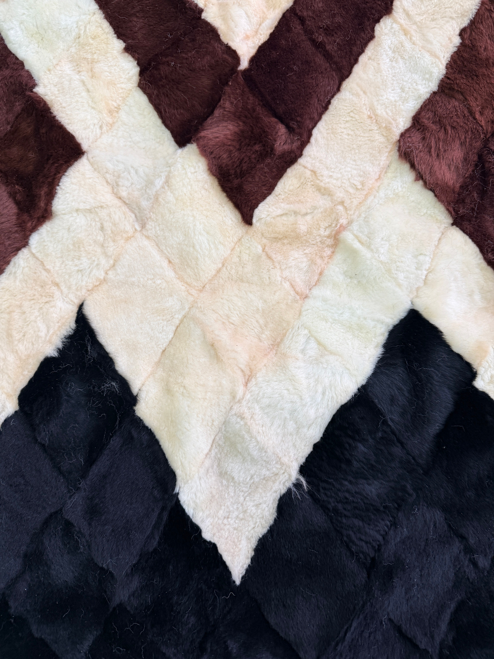 Покрывало меховое ковер из шкуры овчины