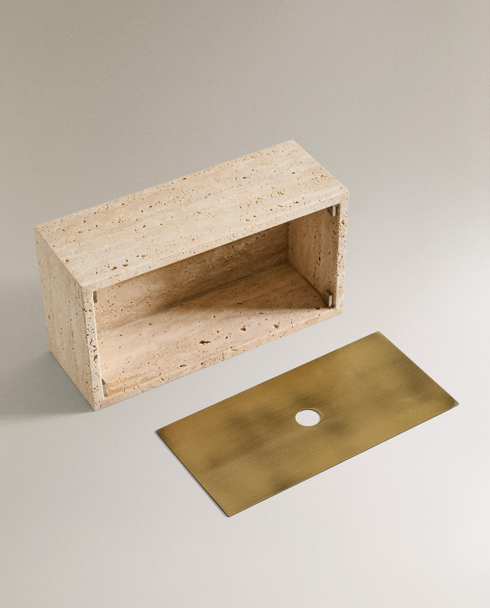 Zara Home салфетница, мрамор, бежевый