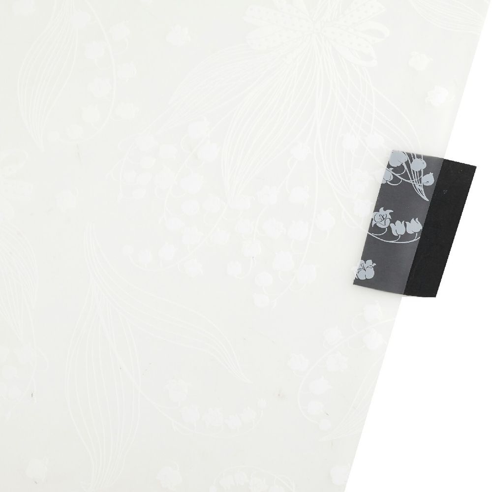 Пленка ЛИСТ "Цветы", 58х58см (20шт) Белый