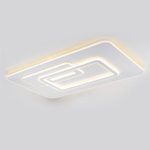 Потолочный светодиодный светильник 182Вт, 6010лм, 3000/4200/6400K, Ra>80, плавная регулировка мощности, изменение цветовой температуры, ночник, металл/акрил, белый