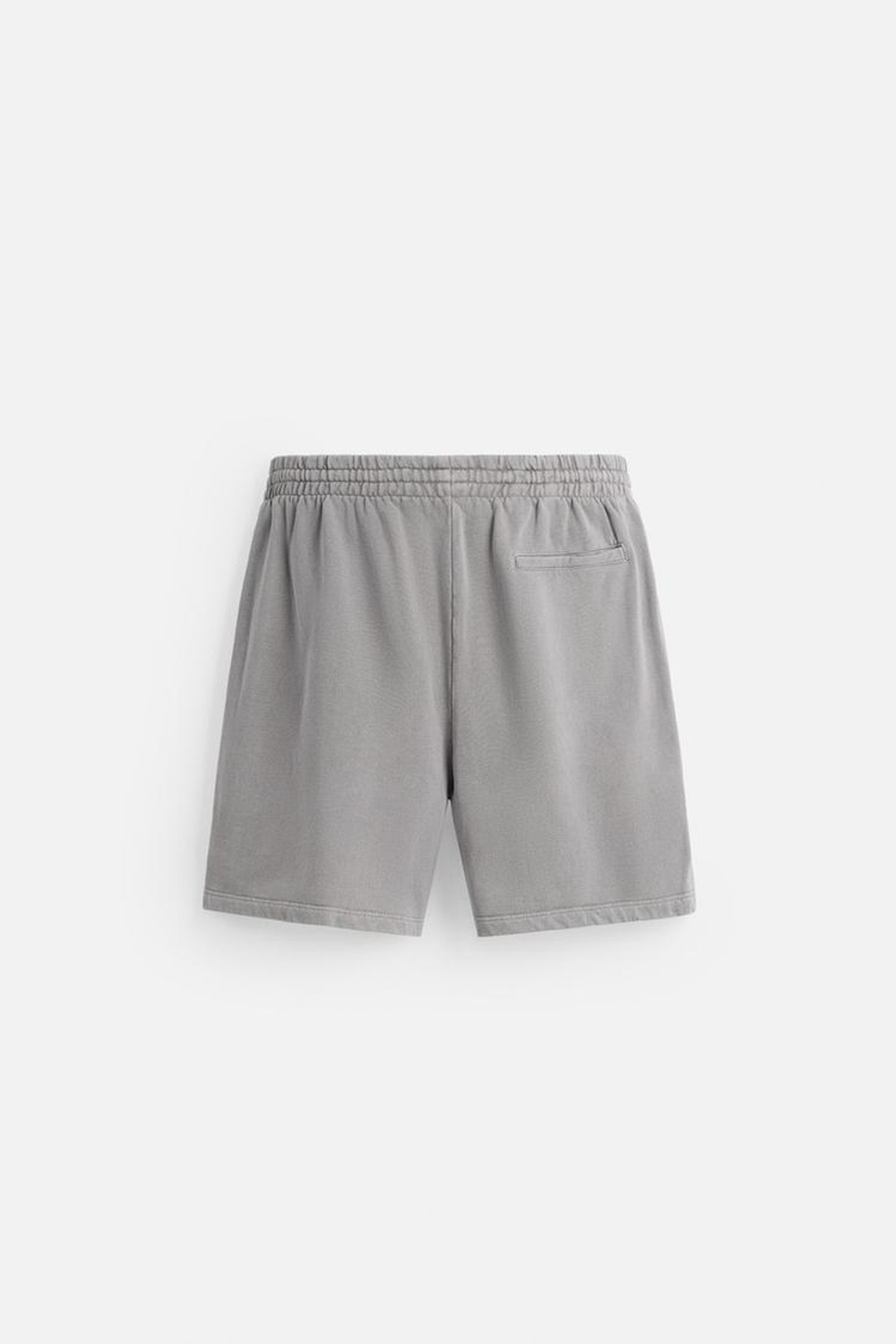 ZARA ШОРТЫ-ДЖОГГЕРЫ СВОБОДНОГО КРОЯ С ЭФФЕКТОМ ПОТЕРТОСТИ, СВЕТЛО-СЕРЫЙ