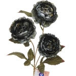 Искусственные цветы «FLOWERS GLAMOUR» 63см Пионы 3 цветка зеленые