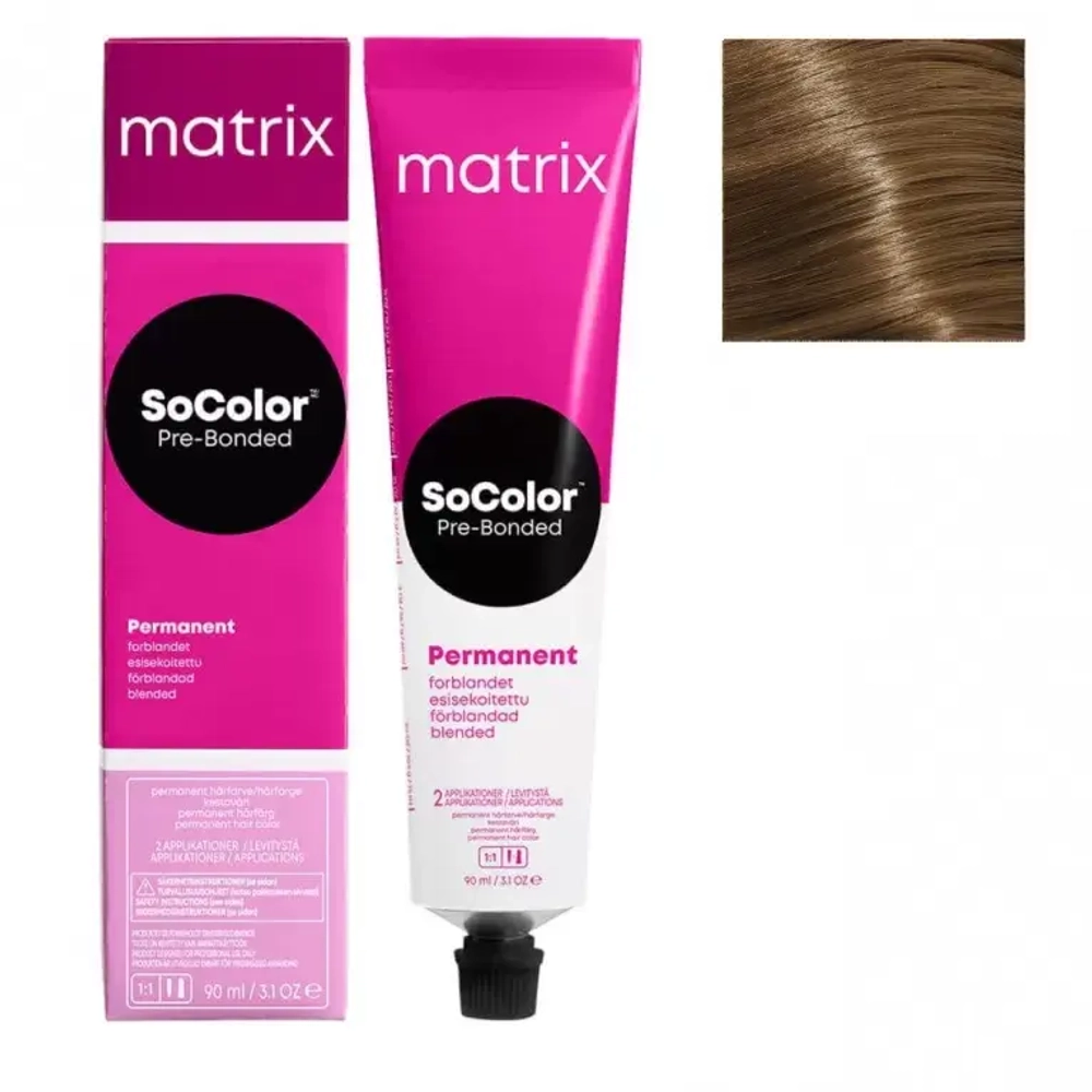 Matrix SoColor Pre-Bonded 8NW Блонд натуральный теплый Крем-краска для волос, 90мл
