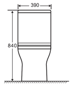 Унитаз-компакт Ceramica Nova Star Rimless CN1904 39 x 65 x 84 см безободковый с сиденьем Soft Close