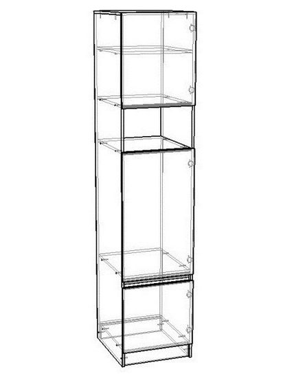 Шкаф-пенал ДЕСТИНИ-1 правый