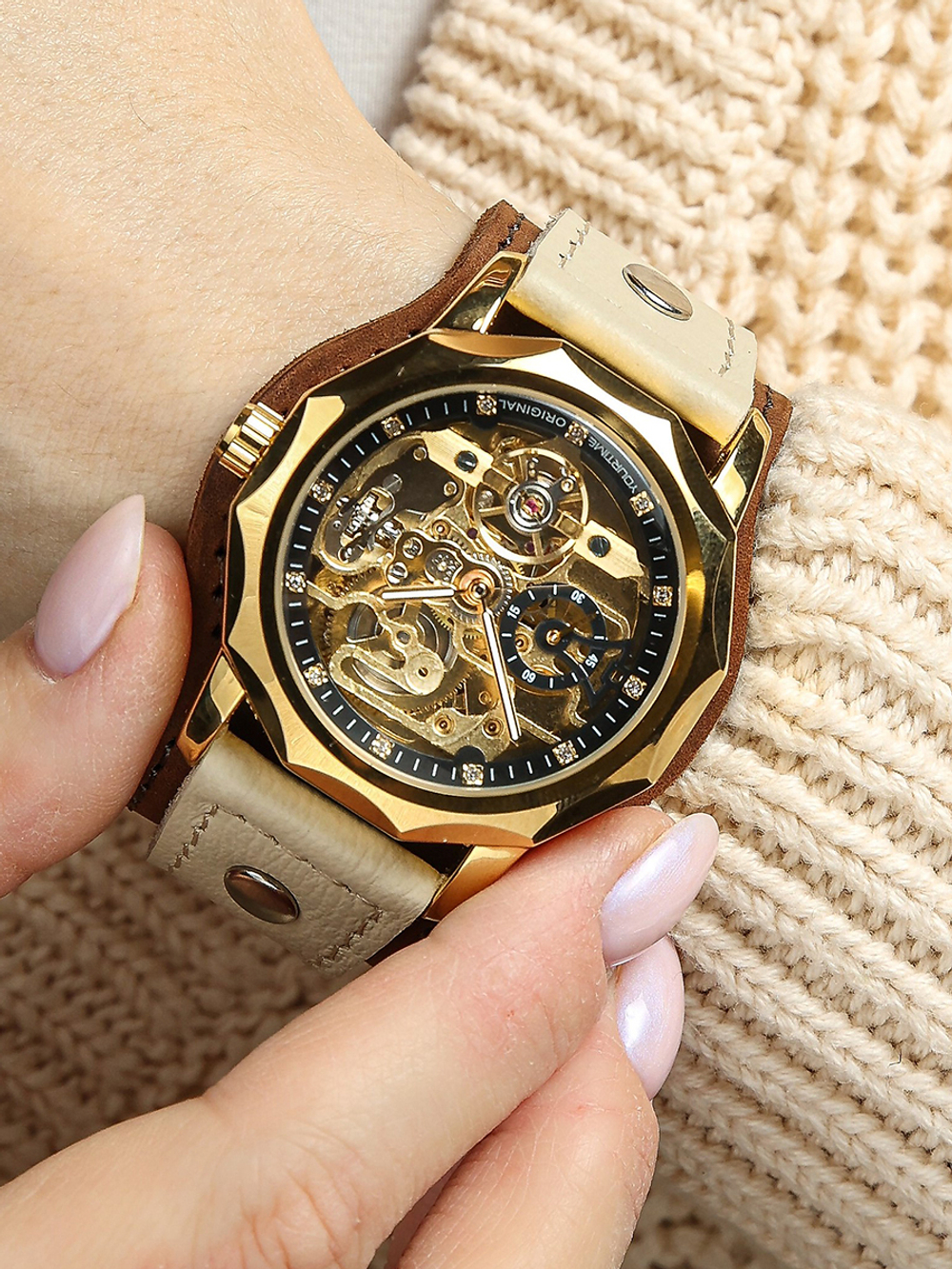 Часы скелетоны мужские механические Dandy 2.0 YOURTIME