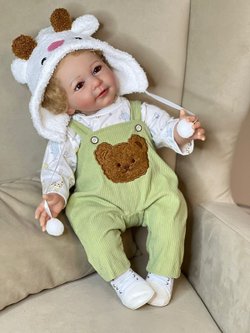 Кукла Реборн мягконабивная 55см в пакете (FA-575)