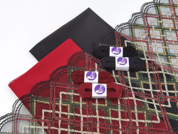 Сетка эластичная Lauma, арт. 556, вишнево-красный