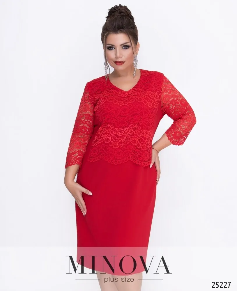 Платье 314-красный Minova