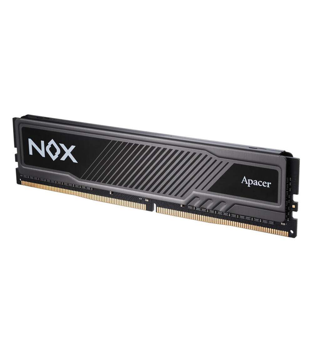 Apacer DDR4 32GB 3200MHz DIMM NOX Black Gaming Memory (PC4-25600) CL16 1.35V Intel XMP 2.0, Heat Sink (Retail) 2048*8 3 years (AH4U32G32C282MBAA-1)